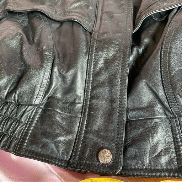 Vintage 90s Wilson’s Leather Bomber Leather Jacket - Picture 8 of 12